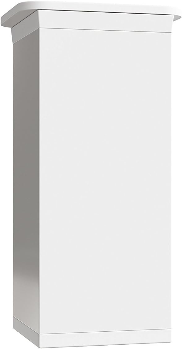 sossai® Design-Möbelfüsse MFV1 | höhenverstellbar | 8er Set | Vierkant-Profil: 40 x 40 mm | Farbe: W