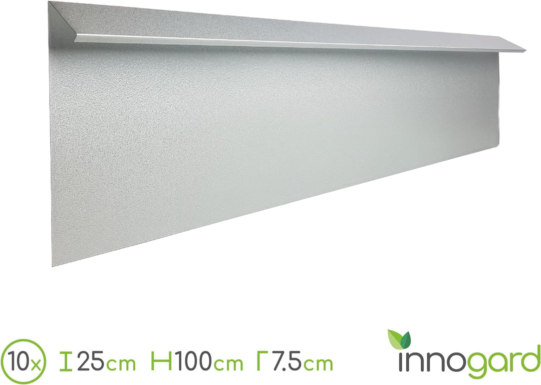 innogard S7050-006 – Schneckenzaun Set 14 TLG. – Feuerverzinkt – 4X Aussenecke 90°, 10x Seitenteil 2