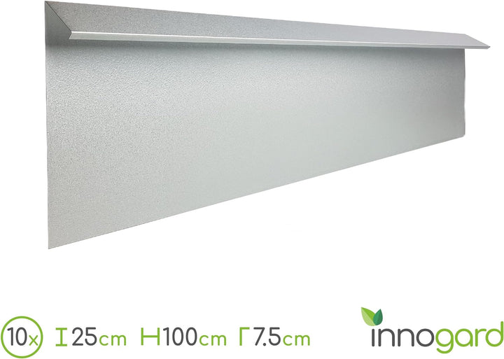 innogard S7050-006 – Schneckenzaun Set 14 TLG. – Feuerverzinkt – 4X Aussenecke 90°, 10x Seitenteil 2