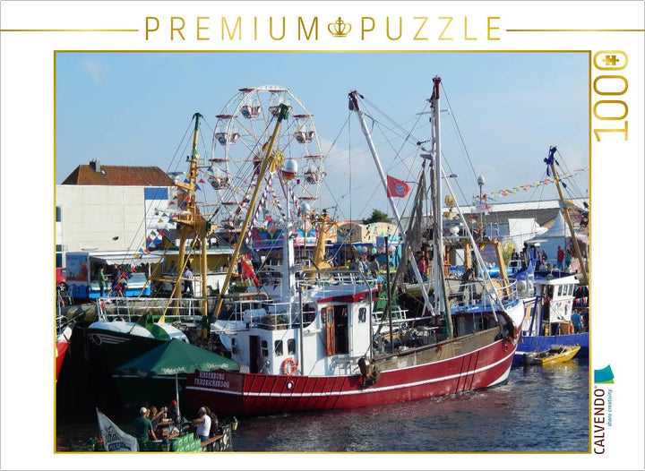CALVENDO Puzzle Büsumer Hafen / Nordsee 1000 Teile Lege-Grösse 64 x 48 cm Foto-Puzzle Bild von Marti