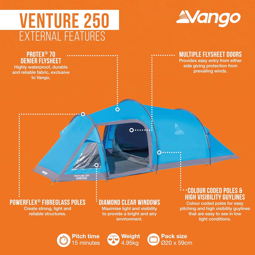 Vango Venture Zelt 250 River Blue, 250 River Blue