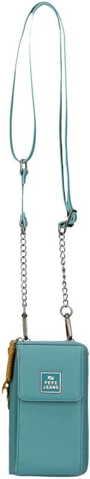 Pepe Jeans Bea Umhängetasche Handyhalter Blau 11x17,5x2,5 cm Kunstleder Bandolera Portamóvil Blau, B