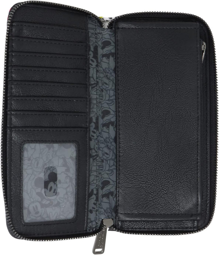 Loungefly Disney Mickey Mouse and Friends Allover Print Zip Around Wallet