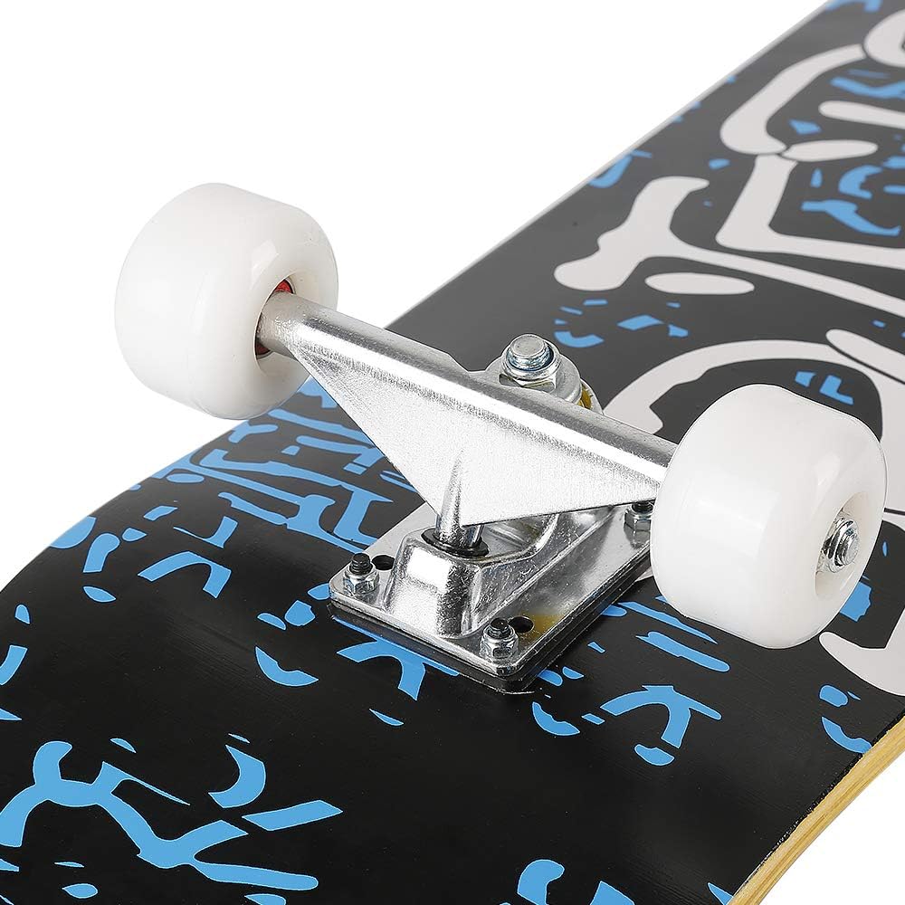 Willonin Skateboard Komplettboard mit ABEC-7 Kugellager 9-lagigem Ahornholz für Kinder Jungendliche
