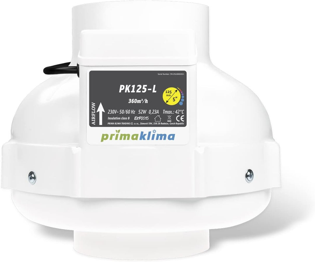 RVK 125 mm Prima Klima 420 m³/h