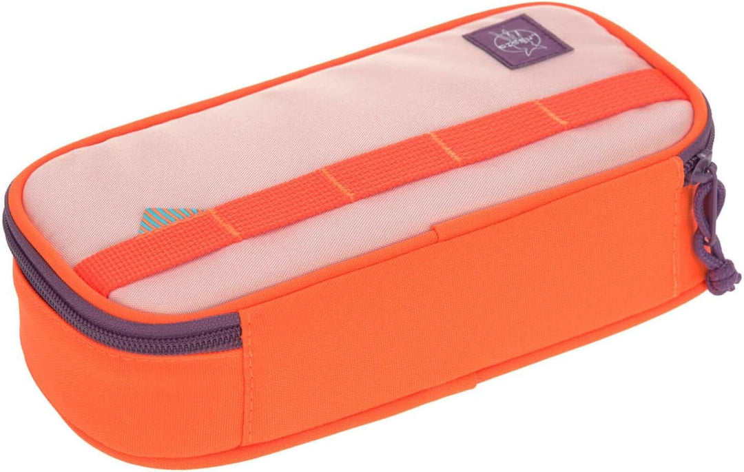 LÄSSIG Schlampermäppchen Stiftemäppchen School Spacy Pencil Case Unique Rose/Neon-orange, Rose/Neon-