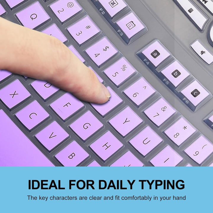 Tastaturabdeckung für Logitech K350 MK550 MK570 kabellose ergonomische Tastatur, Silikon-Tastatur-Sc