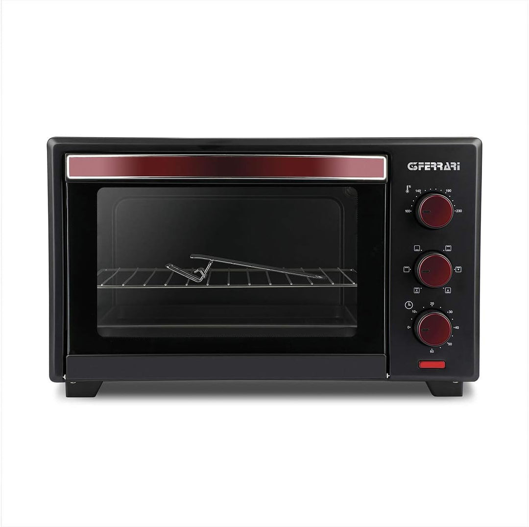 G3 Ferrari G10132 il Moro 28 Plus, 28 L Umluft-Ofen, 1600 W, 6 Programme, 60 Min Timer, 100–230 °C,