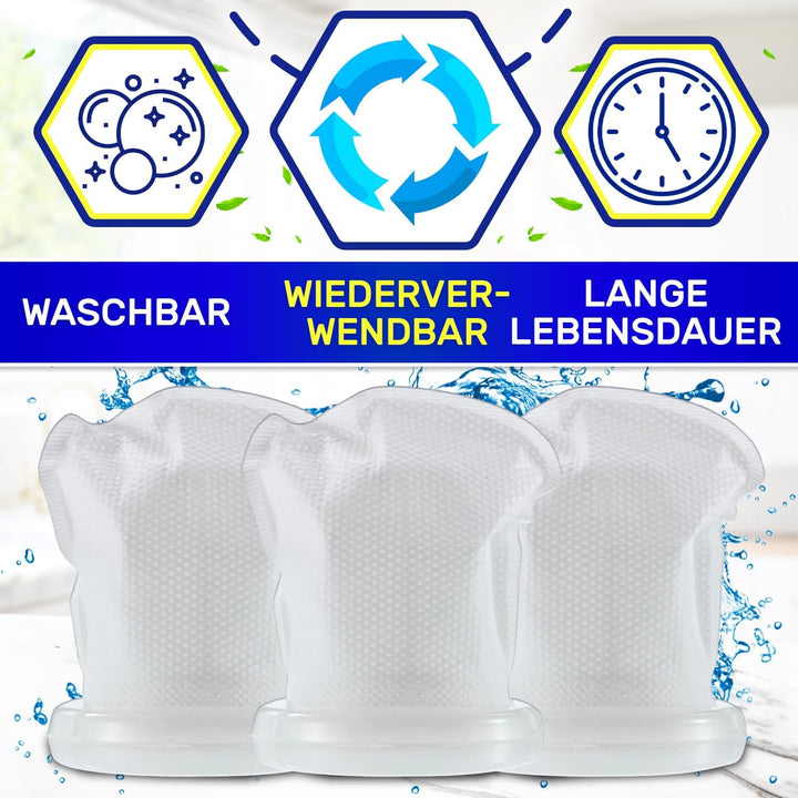 3 Stück Staubsauger Filter Wiederverwendbarer für Vorwerk Kobold Modell VC100 - MONTERAL