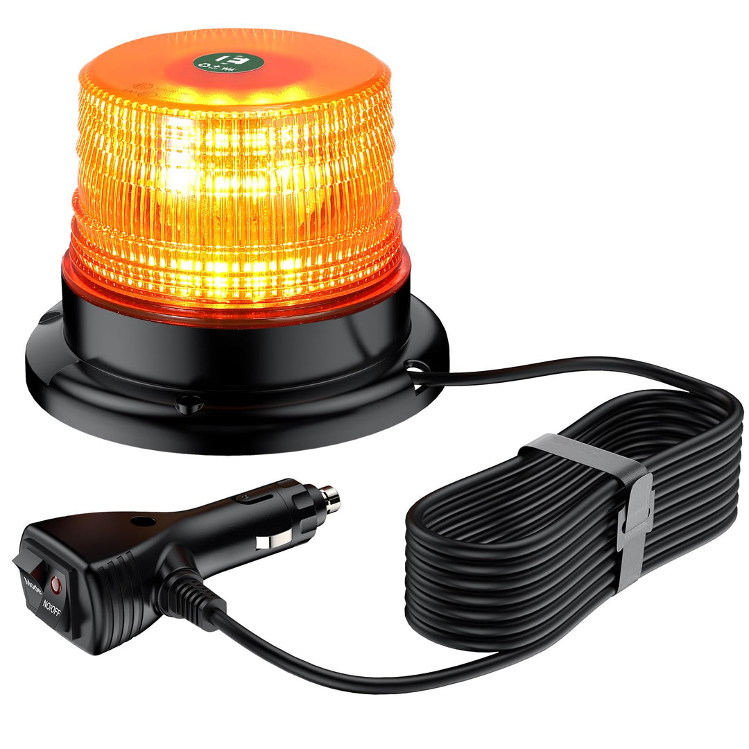 EYPINS 40 LED Rundumleuchte, 40W Auto Warnleuchte, Rundumleuchte Orange, Magnet Warnlicht Blinkleuch