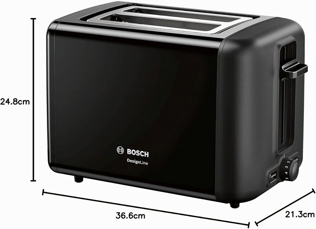 Grille-pain BOSCH TAT3P423 970 W Noir/Argenté