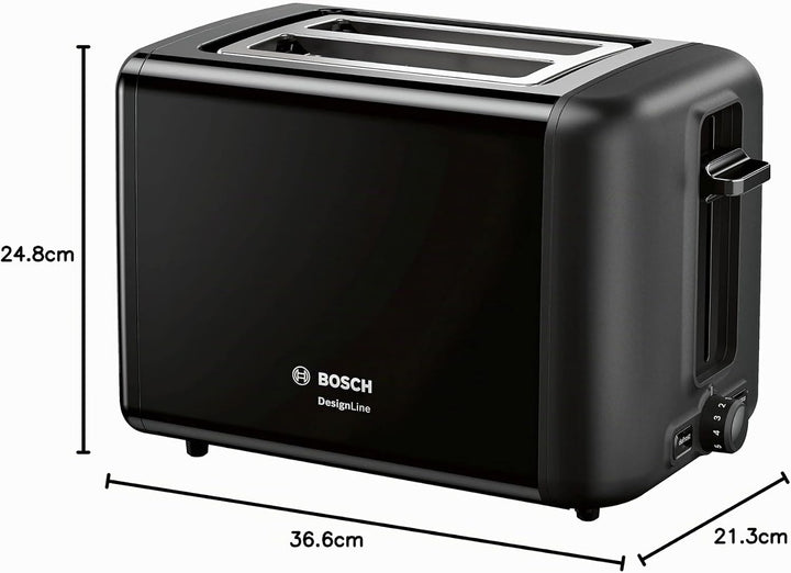 Grille-pain BOSCH TAT3P423 970 W Noir/Argenté