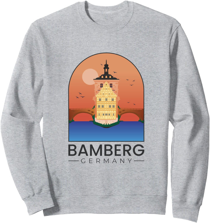 Bamberg Altes Rathaus Franken Regnitz Sweatshirt