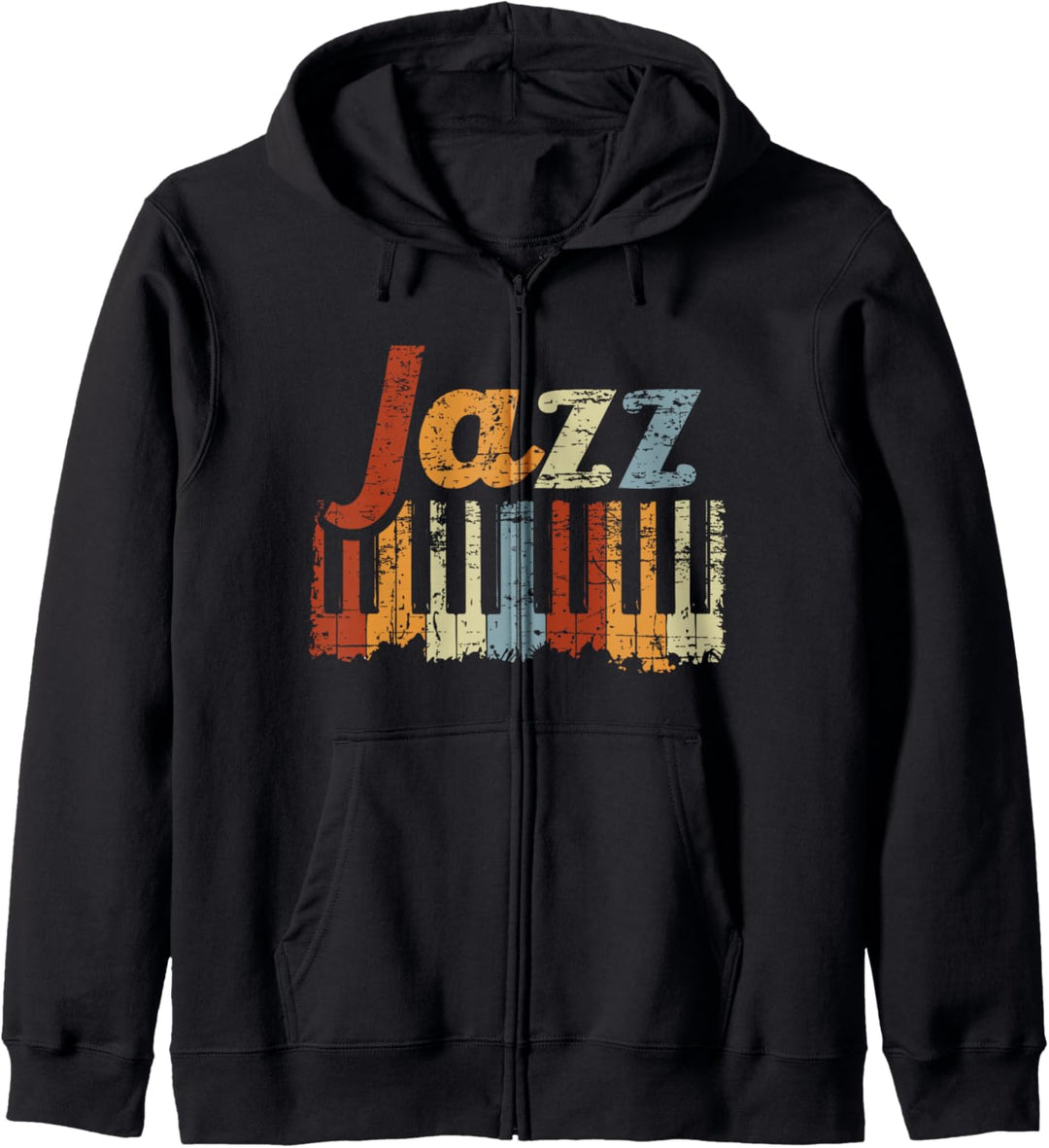 Vintage Piano Musikinstrument Jazz Klavier Tasten Klavier Kapuzenjacke