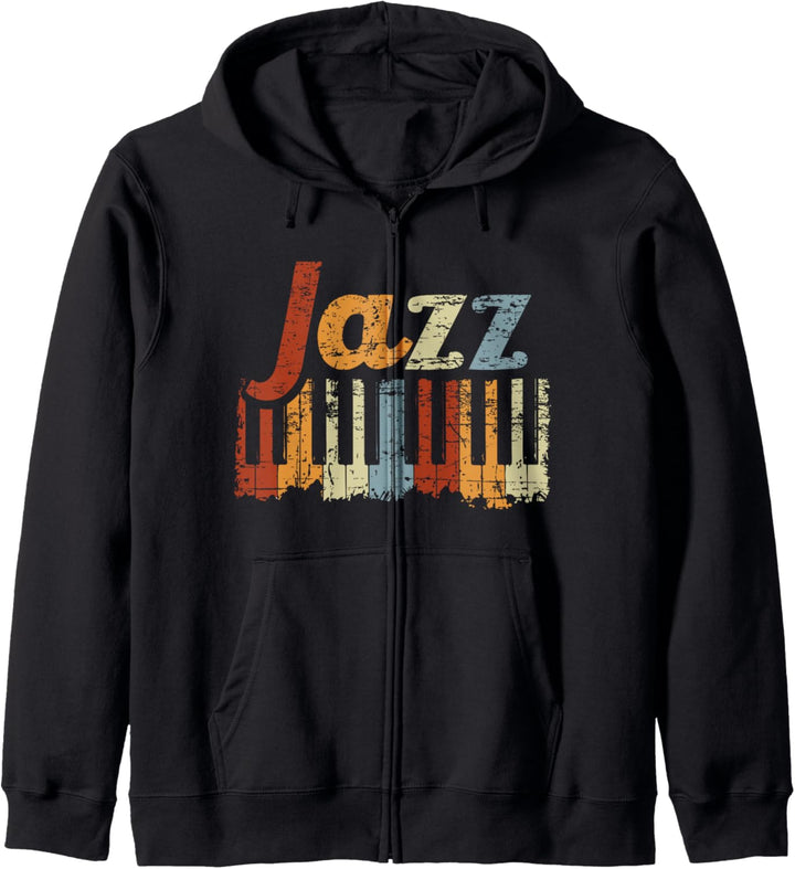 Vintage Piano Musikinstrument Jazz Klavier Tasten Klavier Kapuzenjacke