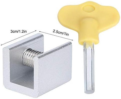 10 Sätze Fenster Sicherheitsschlösser Aluminiumlegierung Schiebefenster Schiebetürrahmen Stopper Sic