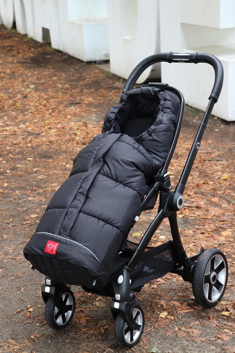 Kaiser Naturfelle 6570825 - Fusssack "Iglu Thermo Fleece", Farbe: schwarz, Schwarz