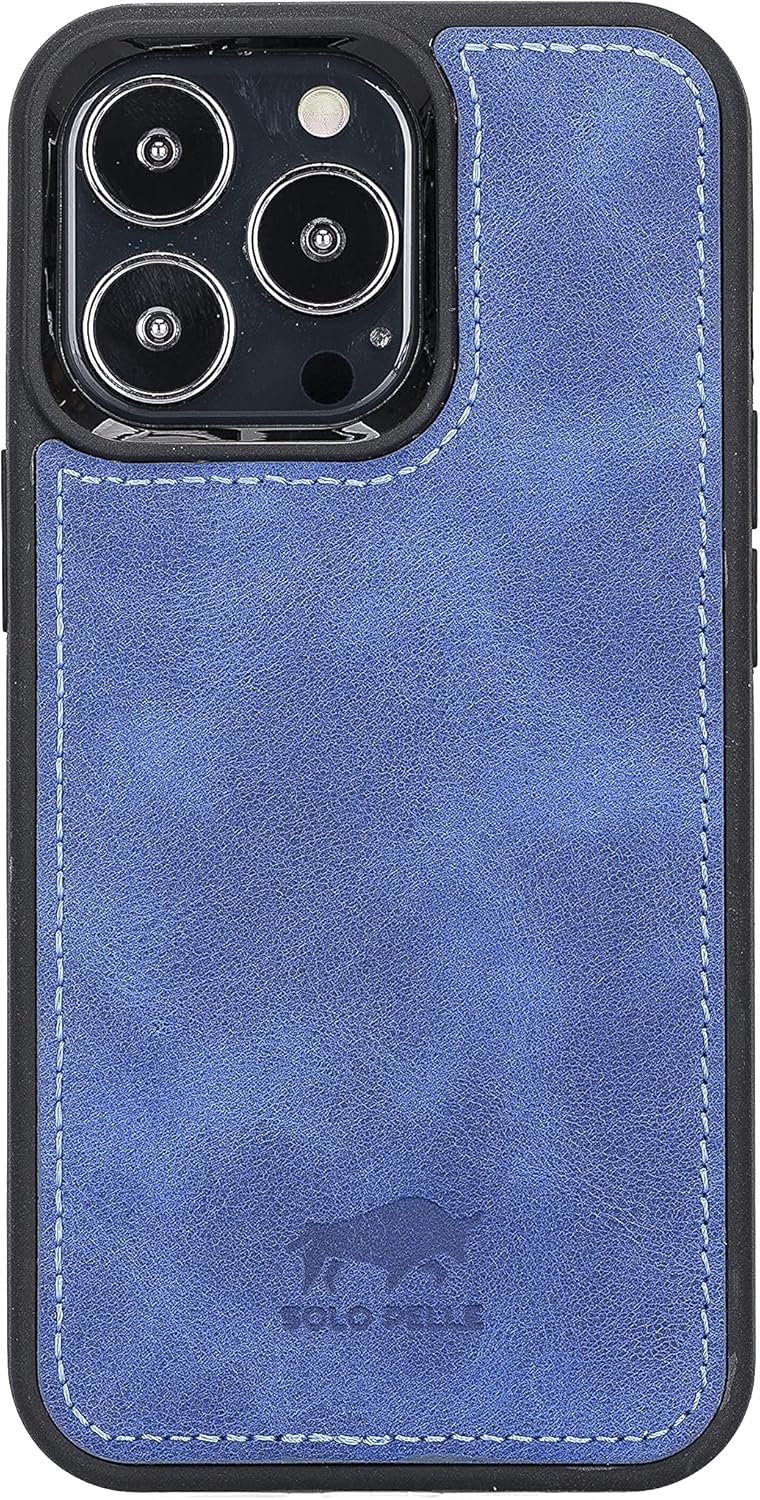 Solo Pelle Lederhülle für das iPhone 13 Pro in 6.1 Zoll Stanford Case Leder Hülle Ledertasche Backco