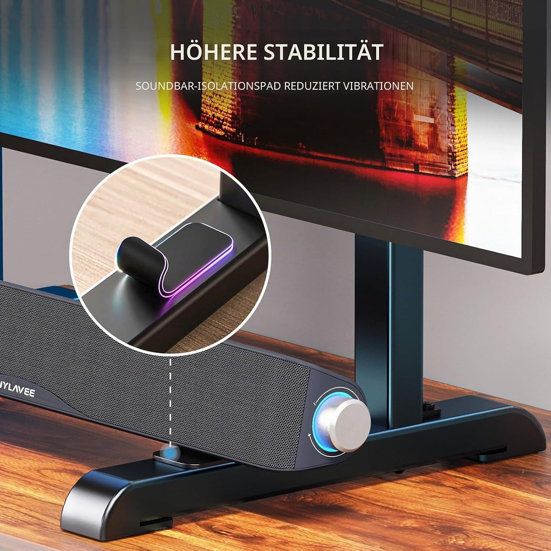 Universal-TV-Ständer, Tischplatte TV-Ständer Ersatz für die meisten 61 bis 202 cm LCD-LED-Fernseher,
