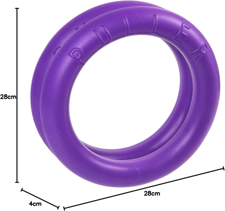 Puller Standard, 2 Stück, Spielringe, Fitnessgerät für Hunde, Interaktives Spielzeug für Hunde,Wasse