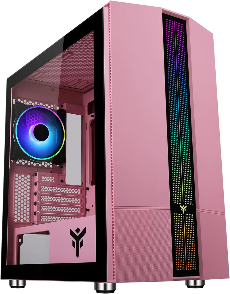 Case Itek Case LIFLIG P41 LIFLIG P41 Mini Tower, mATX, 12cm ARGB Fan, 2xUSB3, Side Panel Temp Glass,