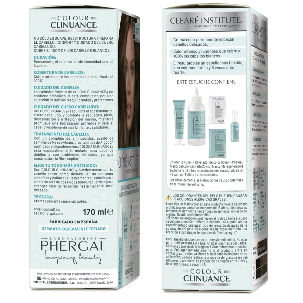 Colour Clinuance | Haarfärbemittel für empfindliches Haar | Dauerhafte Färbung ohne Ammoniak Mehr Gl