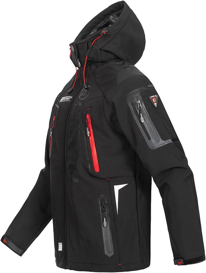 Geographical Norway Techno Men Softshelljacke für Herren, atmungsaktiv, für den Outdoor, Winter, Win