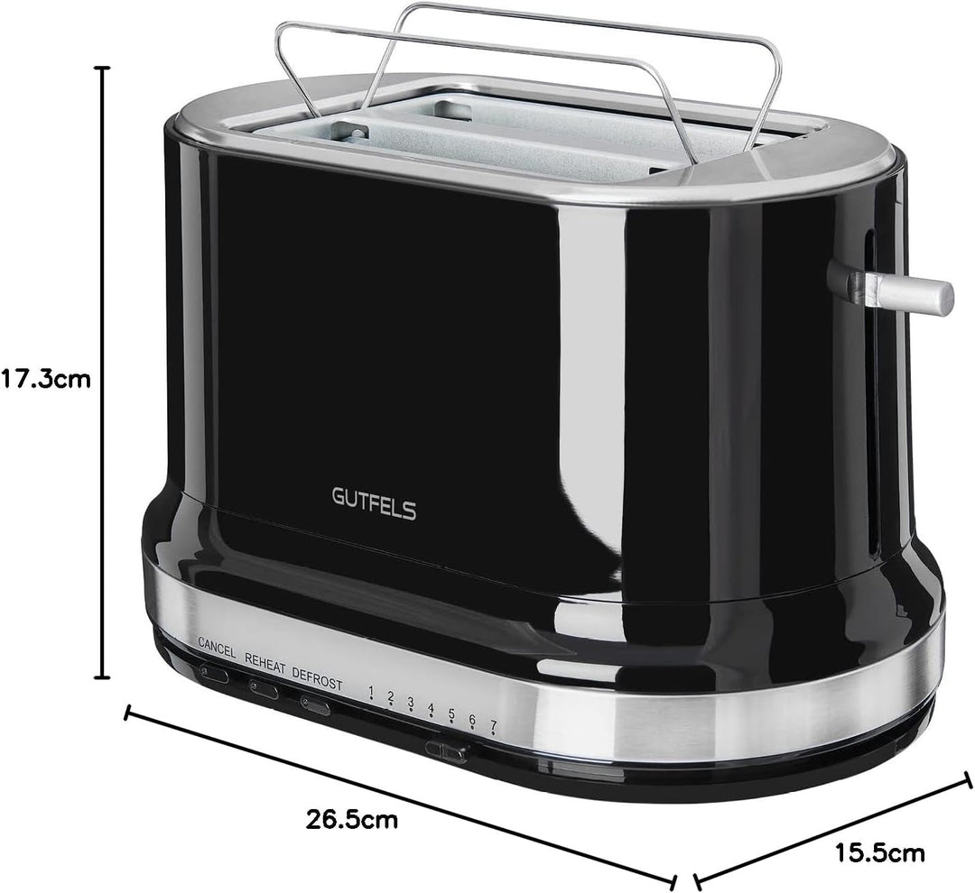 2-Scheiben-Toaster TOAST 2010 S | Integrierter Brötchenaufsatz | Toast-Zentrierung | Perfektes Toast