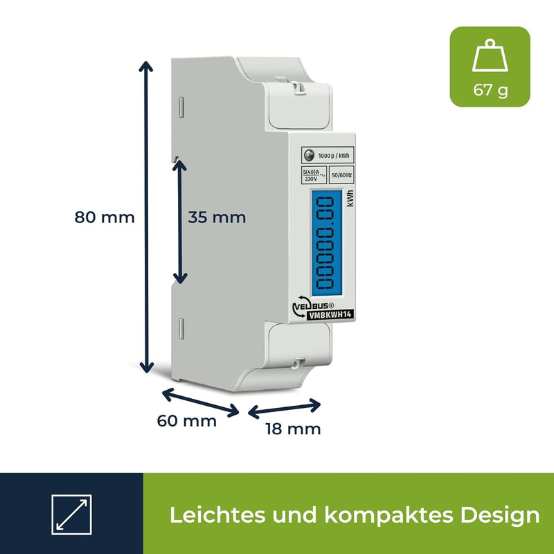 Velleman EMDIN01 Energiekosten-Messgerät Mehrfarbig
