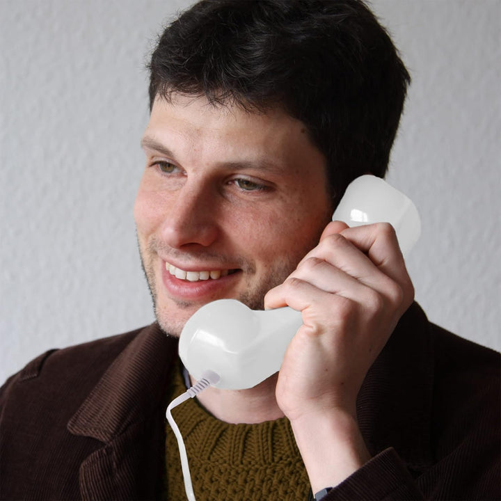 Opis 60s Micro - Retro Handyhörer für Android Smartphones, Tablets, Notebooks und Handys in der Form