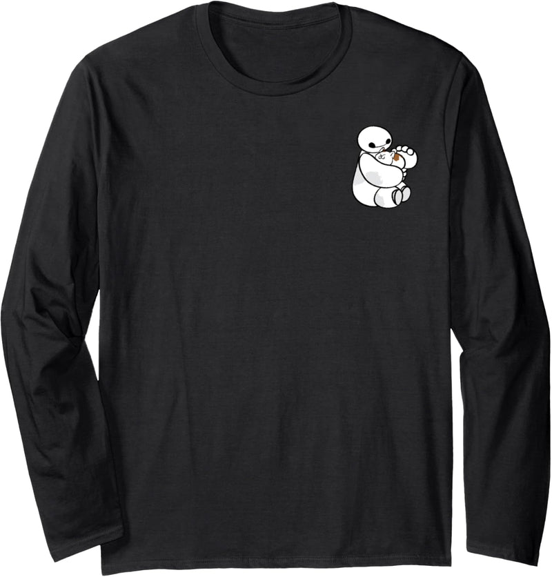 Disney Big Hero 6 Baymax And Mochi Left Chest Langarmshirt