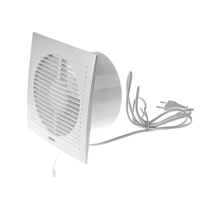 Ø 150mm Weiss Badlüfter mit Netzstecker - Lüfter für Effiziente Belüftung im Bad Küche WC, Ø 150mm W