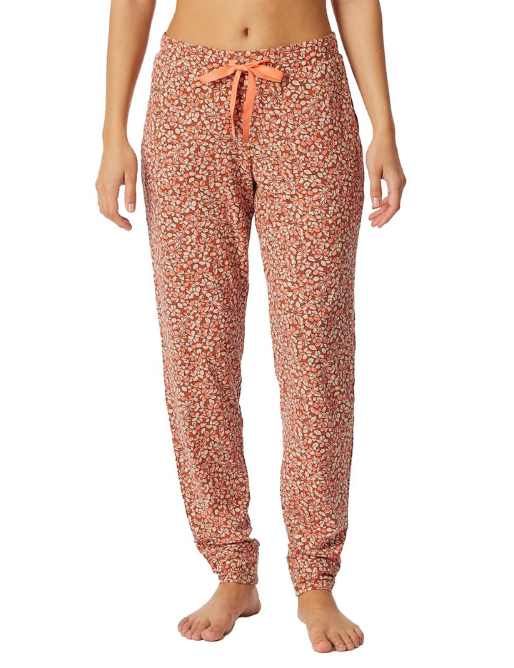 Schiesser Damen Schlafhose Lang mit Bündchen Modal - Mix + Relax Pyjamaunterteil 34 Clay_182101, 34