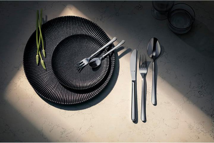 WMF Kult Plus Edelstahl Besteck Set 6 Personen, Essbesteck Set 30 teilig, Hohlheftmesser, Cromargan