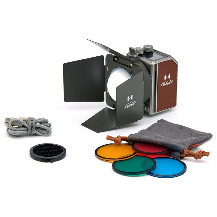 Hobolite Mini Tragbares LED-Dauerlicht für Fotografie, 20W, zweifarbig, Standard Set