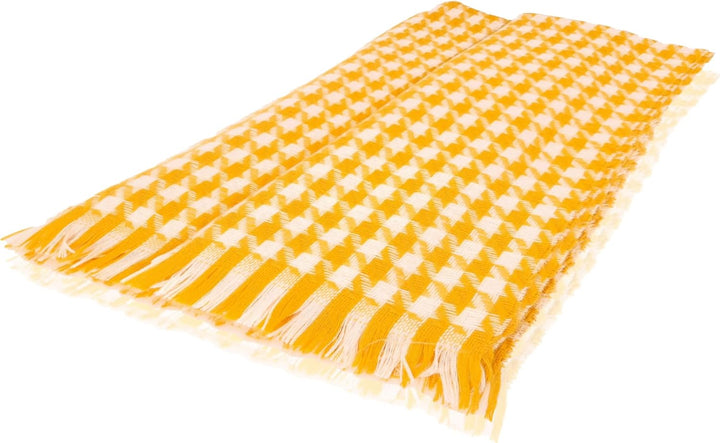 GLORIS Warmer Kaschmir Schal Herbst Winter Hahnentritt Schal/XL Stola Umschlagtuch Warm Pashmina Sch