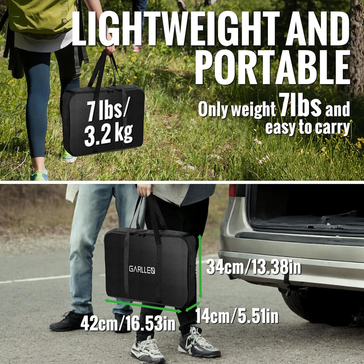 GARLLEN Campingtisch klappbar, 89x40,5cm & 4 höhenverstellbar Klapptisch Aluminium Leicht Mehrzweckt