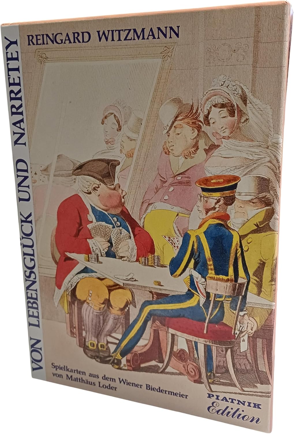 Piatnik 2861 - Kartenspiel Biedermeier mit Begleitbroschüre, 2 x 36 Blatt