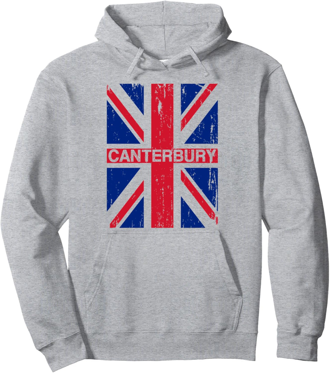 Canterbury Britische Flagge – Union Jack Grossbritannien UK Flagge Pullover Hoodie