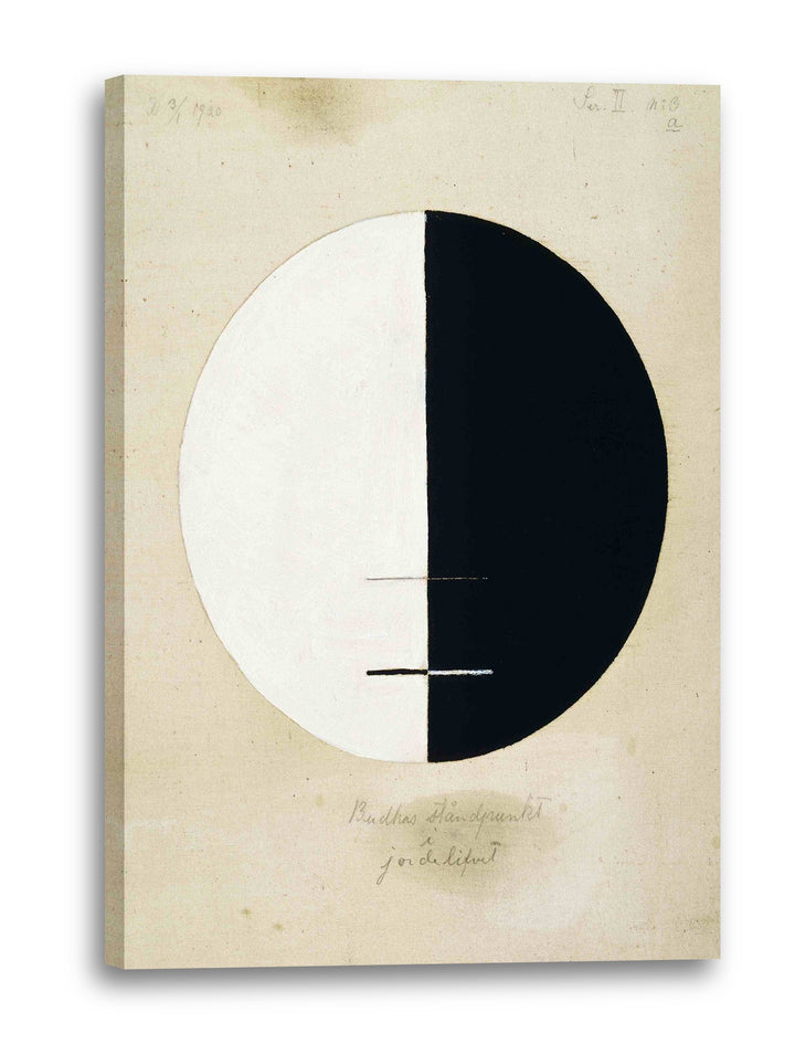 Leinwand (60x80cm): Hilma af Klint - Buddha's Standpunkt im irdischen Leben, Nr 60x80 cm, 60x80 cm