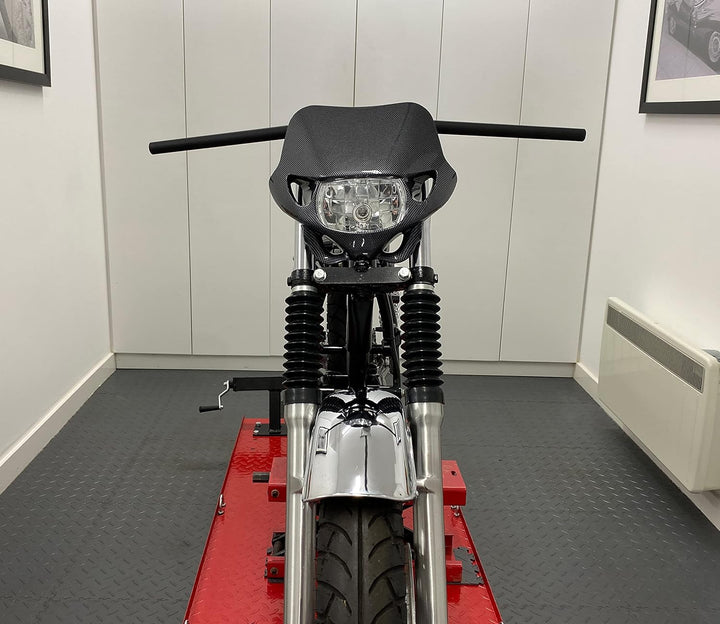 Universal 12V/35W Motocross Scheinwerfer für Alle Motocross & Enduro Motorräder Kohlefaser Farbe