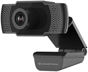 Conceptronic AMDIS 1080P Full HD Webcam mit Mikrofon