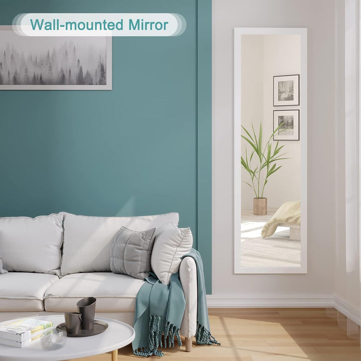 Dripex Wandspiegel 33x119cm Spiegel unbrechbarer Garderobenspiegel Flurspiegel höhenverstellbarer Hä