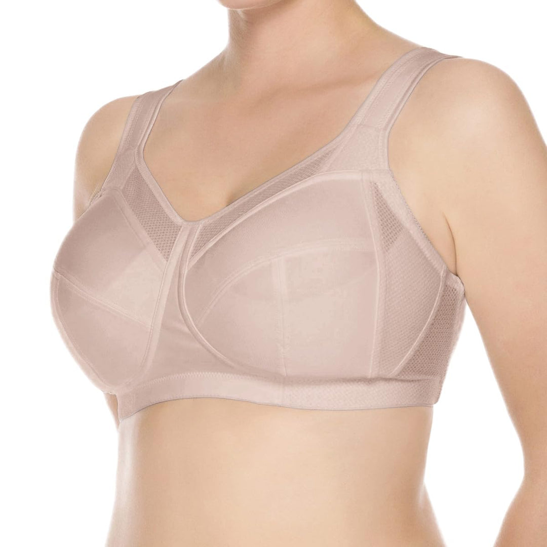 Ulla Dessous - Kate Sport und Entlastungs-BH ohne Bügel - 6028 - Gepolsterte Träger, Viergeteilte Cu