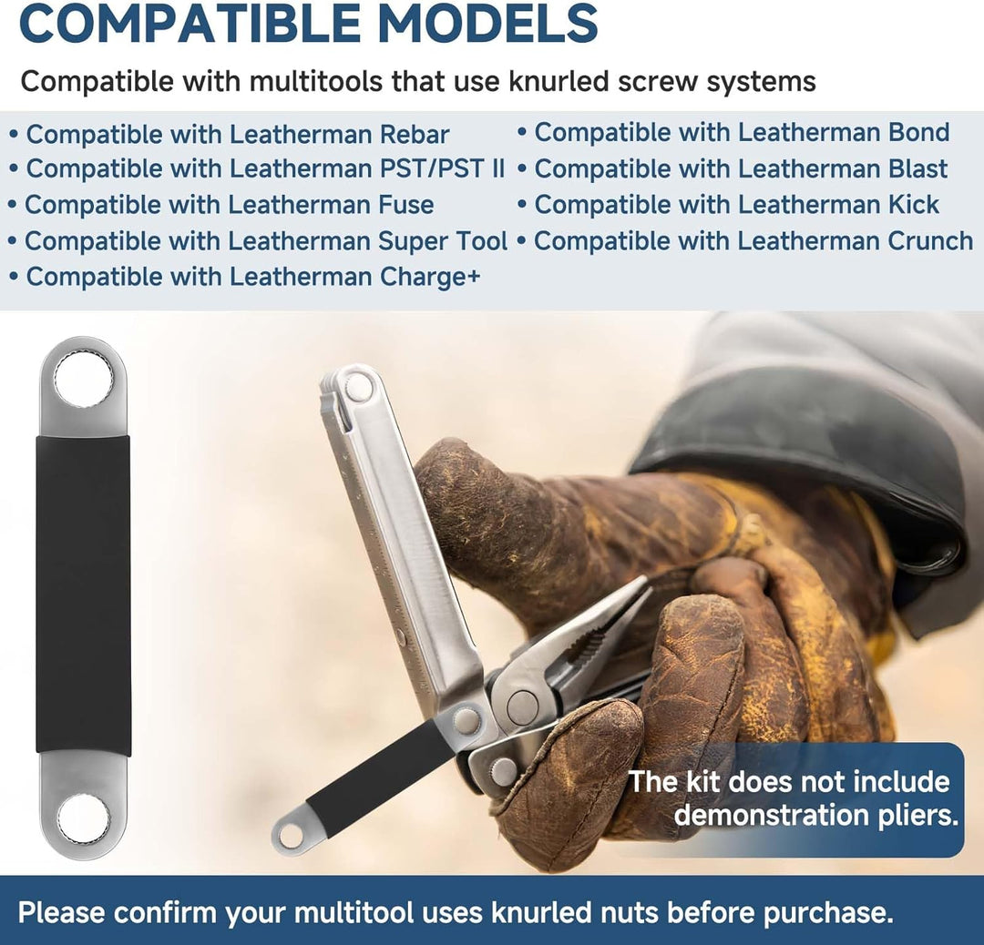 2er-Pack Rändelmutter-Entfernungsschlüssel-Set für Multi-Tool-Demontage, mittleres & grosses Edelsta