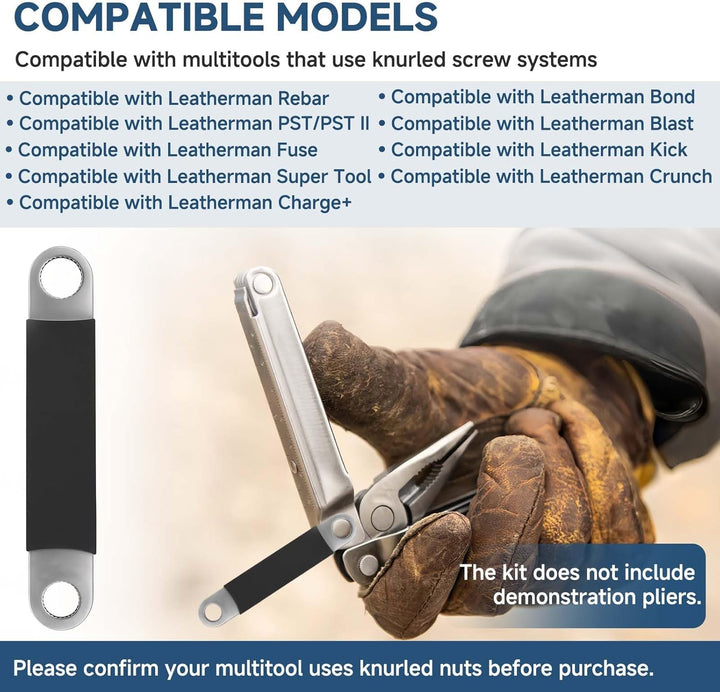 2er-Pack Rändelmutter-Entfernungsschlüssel-Set für Multi-Tool-Demontage, mittleres & grosses Edelsta