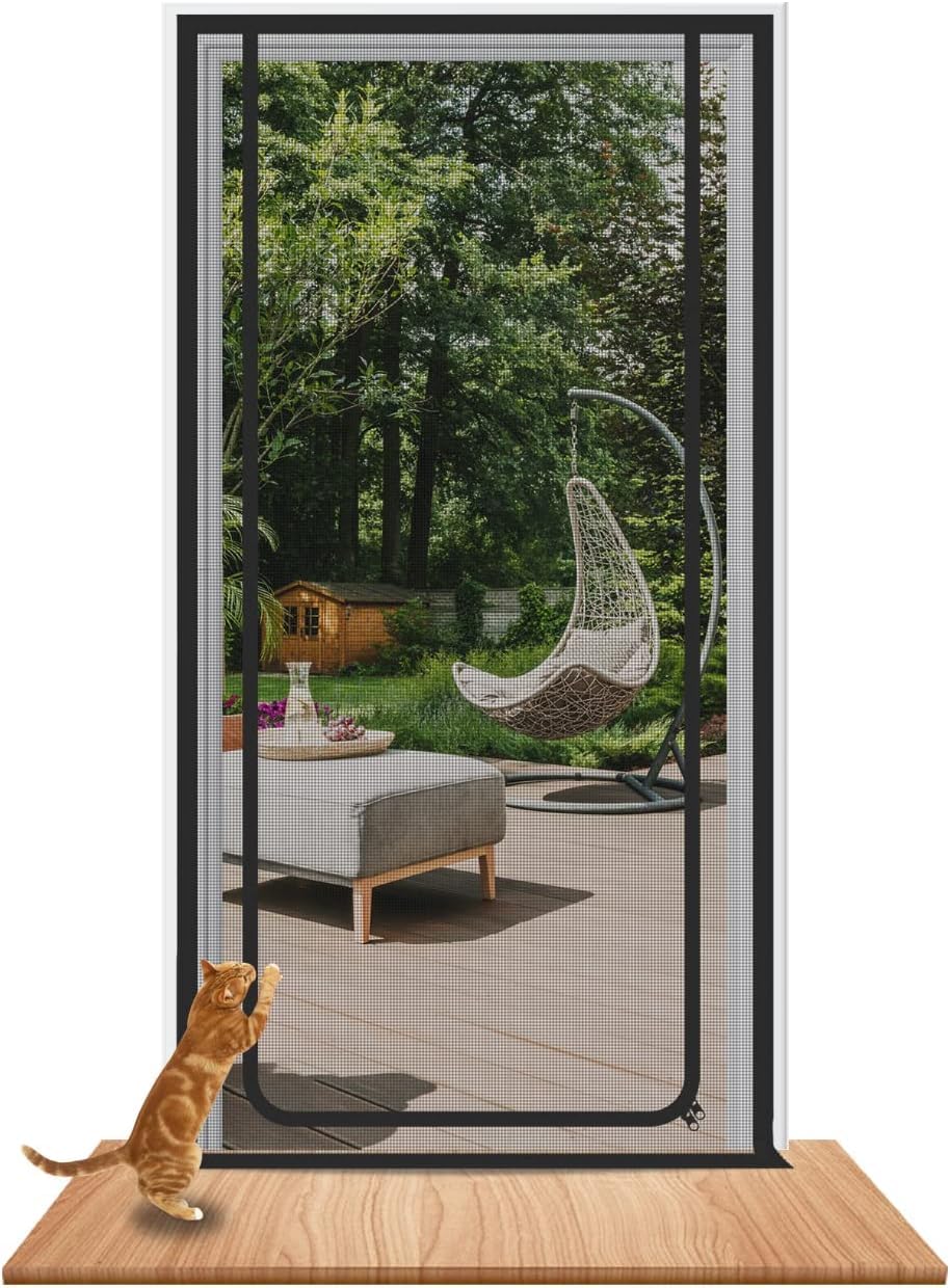 Katzen-Fliegengittertür mit Reissverschluss, Masse: 141cm x 244cm | Neue Katzen vorstellen, Katzen i