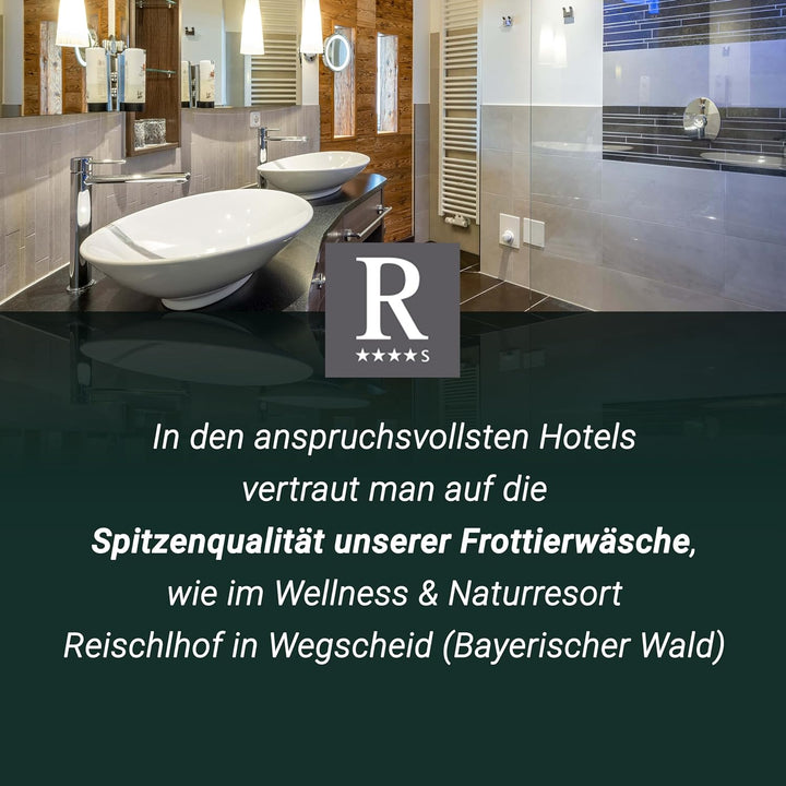 ZOLLNER 4er Set Handtücher, 50x100 cm, Baumwolle, Kochfest, brombeer