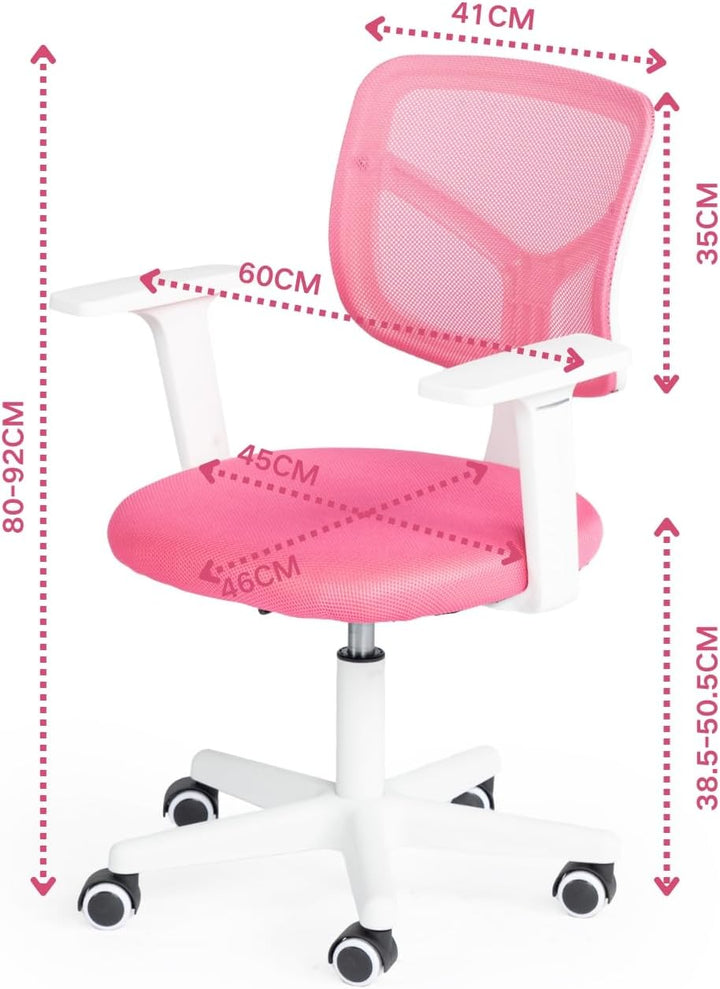 Bürostuhl, Schreibtischstuhl, höhenverstellbar, drehbar, Stoffsitz, ergonomischer Arbeitsstuhl mit A