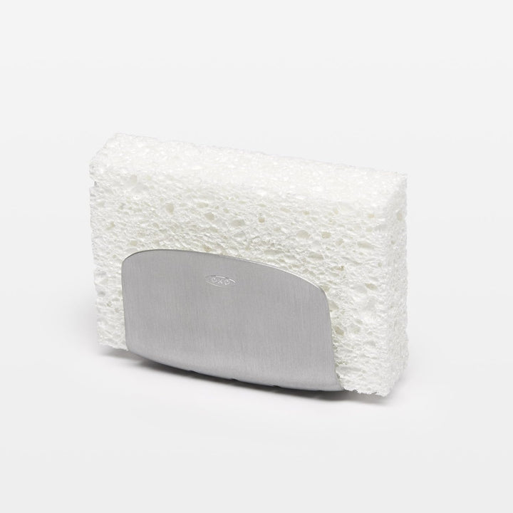 OXO Schwammhalter aus rostfreiem Aluminium mit Saugnapf.